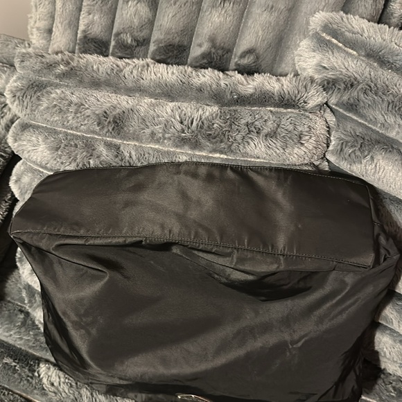 Vintage Prada Black Nylon Tote Bag with Leather Handles - Picture 9 of 11